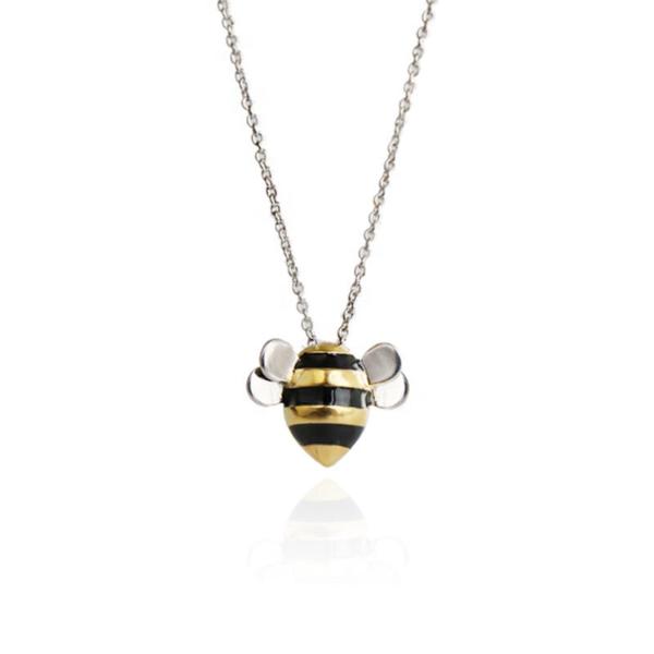 Colier Bee - Argint 925.Albina aur 18 k - aeneasco