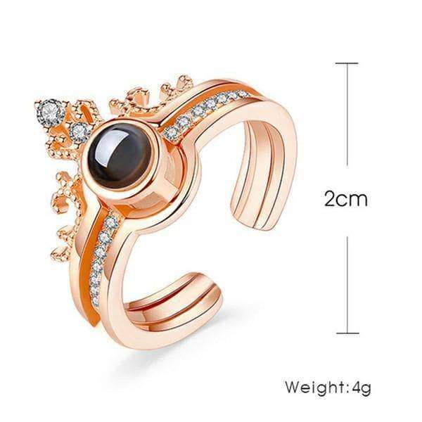 inel silver 2 în 1 argint 925  100 limbi te iubesc