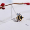 Colier Bee - Argint 925.Albina aur 18 k
